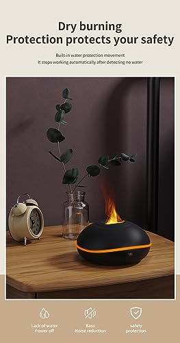 USB Oil Diffuser LED Flame Diffuser Humidifier Ultrasonic USB Flame Humidifier Essential Oil Generic buy supplements canada