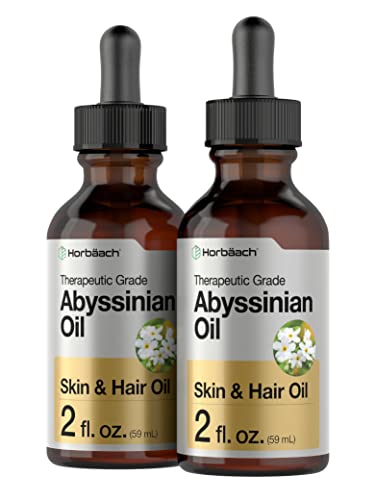Abyssinian Oil 4 fl oz | Hair and Skin Oil | 2 Pack of 2oz | Paraben, SLS and Fragrance Free Horbäach buy supplements canada