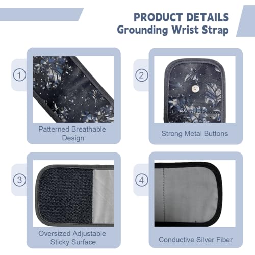 LOYDBDT Grounding Wrist Strap,Patterned Grounding Wristband,Unique Air Holes and Conductive Silver LOYDBDT buy supplements canada