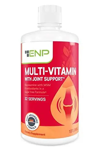 ENP Liquid Multi-Vitamin with Joint Support for Adults | Multivitamin for Women & Men | Plus Glucosamine with MSM | 32 oz | ENP buy supplements canada