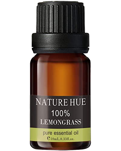 NATURE HUE Lemongrass Essential Oil - 10 mL (1/3 oz) - Pure, Natural, Therapeutic Grade NATURE HUE buy supplements canada