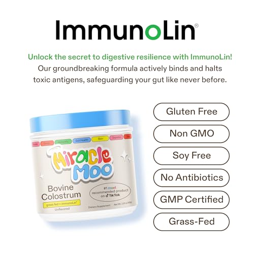 Colostrum Supplement for Gut Health, Hair Growth, Beauty and Immune Support Miracle Moo buy supplements canada