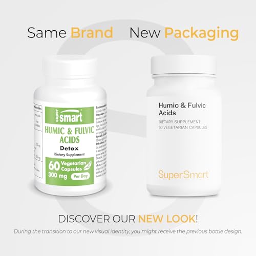 Supersmart - Humic and Fulvic Acid Supplement 300mg per Day (Patented & High Strength) - Fulvic Humic Mineral Blend | Non-GMO & Gluten Free - 60 Vegetarian Capsules Supersmart buy supplements canada