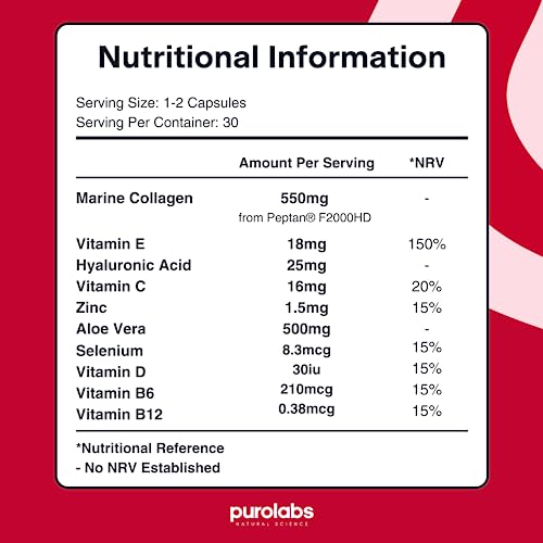 Marine Collagen Complex - Collagen Supplement for Women & Men - with Hyaluronic Acid & Vitamin C - High Strength Purolabs buy supplements canada