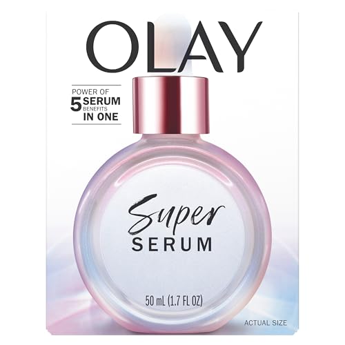 Olay Super Serum - Glow Serum for Face - Activated Niacinamide, Vitamin C & E, Collagen Peptide, AHA - 5-in-1 Benefits - Brightens, Hydrates, Smooths, Firms, Evens Tone, Proactive Anti-Aging, 1.7 Oz Olay buy supplements canada