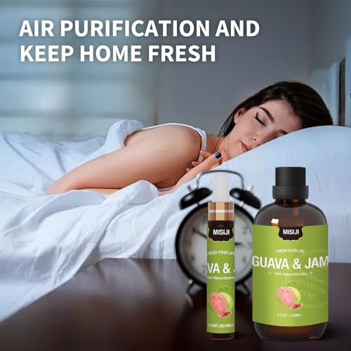 Essential Oils-MISIJI Guava & Jam Fragrance Essential Oils for Diffuser for Home 4FL.OZ Plus 0.33 MISIJI buy supplements canada