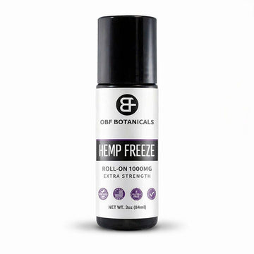 OBF Botanicals Hemp Roll On 3 Oz Instant Effect Topical Pain Relief Hemp Extract and Menthol Concentrated Roll On for Aching Muscles, Joint Relief, Ligaments - 1000mg OBF Botanicals buy supplements canada