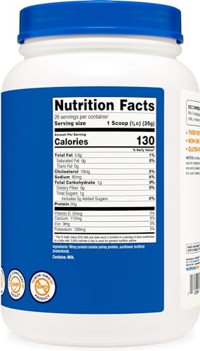 Nutricost Whey Protein Isolate (Unflavored) 2LBS Nutricost buy supplements canada