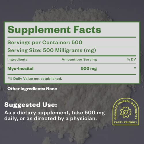 Purisure Myo-Inositol Powder, 250g, Fertility, Hormonal Balance and Ovarian Support Purisure buy supplements canada
