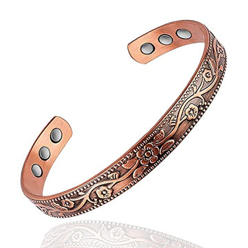 UtenoTureH Magnetic Copper Bracelet for Women for Arthritis, 6.5'' Adjustable Solid Copper Bracelet UtenoTureH buy supplements canada