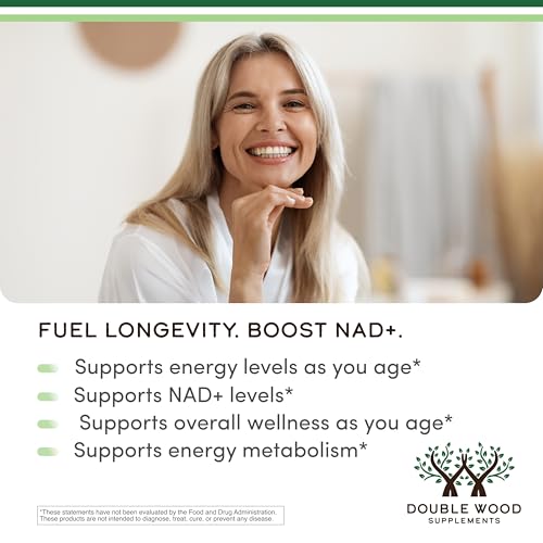 Double Wood Supplements NMN (Nicotinamide Mononucleotide) 250mg, 60 Capsules - 30 Servings, Gluten Free Double Wood Supplements buy supplements canada