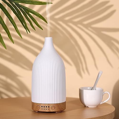 Coolego Ceramic Diffuser, 100ml Essential Oil Diffuser Ultrasonic Cool Mist Aromatherapy Diffuser Coolego buy supplements canada