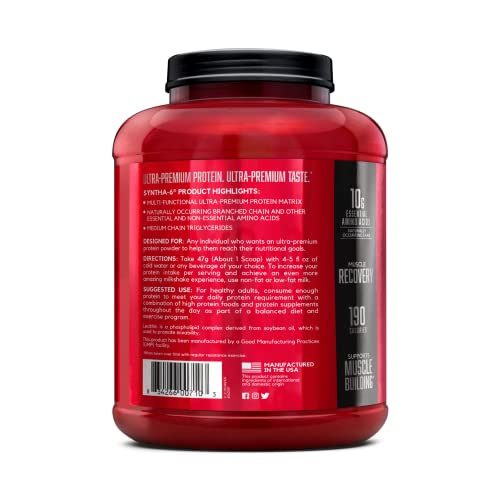 BSN SYNTHA-6 Whey Protein Powder with Micellar Casein, Milk Protein Isolate Powder BSN buy supplements canada