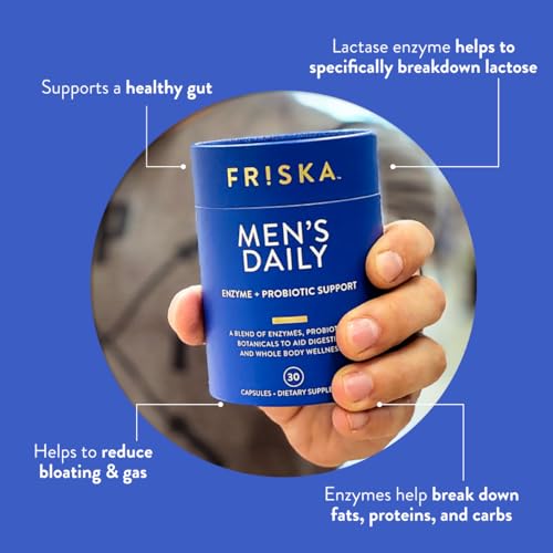 FRISKA Men’s Daily Digestive Enzyme and Probiotics Supplement, Natural Support FR!SKA buy supplements canada