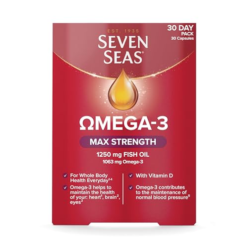 Seven Seas Omega-3 Fish Oil, Max Strength, Omega 3 + Vitamin D For Whole Body Health Seven Seas buy supplements canada