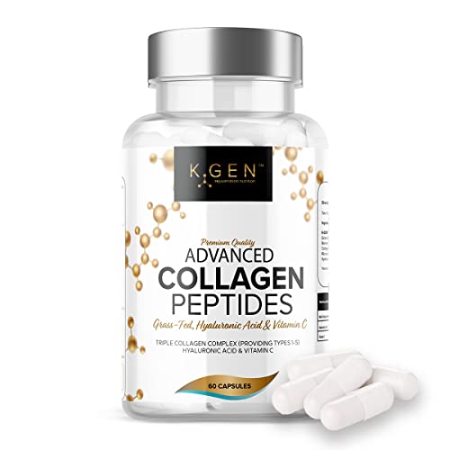 Pure Collagen Supplements Capsules Grass Fed Advanced Multi Collagen Peptides K GEN rejuvenation nutrition buy supplements canada