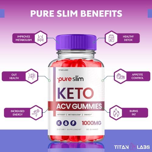 (3 Pack) Pure Slim Keto ACV Gummies, Pure Slim Keto ACV Advanced Weight Loss 1000 MG Titan Labs buy supplements canada