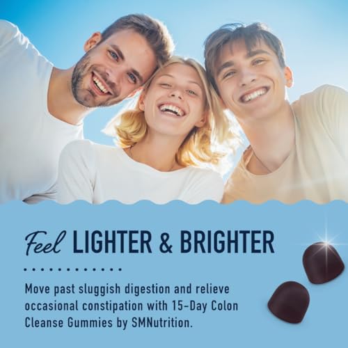 15 Day Colon Cleanse & Detox Gummies | Occasional Constipation & Bloating Relief SMNutrition buy supplements canada