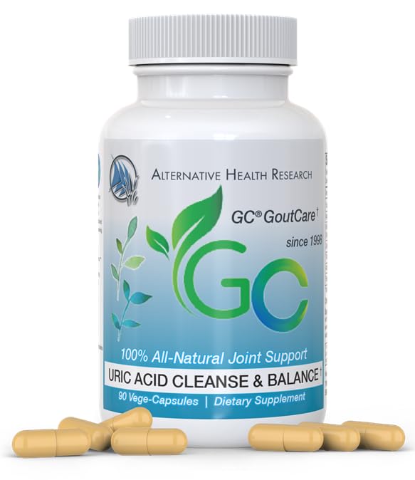GC® GoutCare: Uric Acid Control | Uric Acid Prevention | Joint Health Supplement | Joint Relief | with Turmeric, Celery Seed Extract, Milk Thistle and More | 90 Capsules per Bottle | Non-GMO Alternative Health Research LLC buy supplements canada