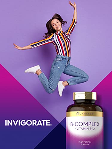 Carlyle B Complex Vitamin with B12 | 300 Tablets | High Potency Formula | Vegetarian Carlyle buy supplements canada