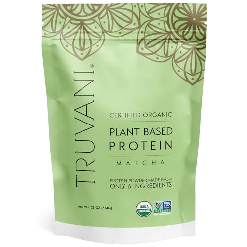 Truvani Organic Vegan Protein Powder Matcha - 20g of Plant Based, Organic Protein Truvani buy supplements canada
