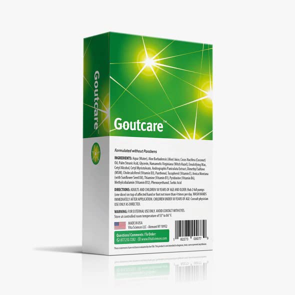 Vita Sciences GoutCare Soothing Cream for Occasional Discomfort. Intensive Soothing Cream - Fast-Acting Topical Application for Comfort Where and When You Need It Most. Safe & Effective Vita Sciences buy supplements canada