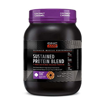 GNC AMP Sustained Protein Blend | Targeted Muscle Building and Exercise Formula GNC buy supplements canada
