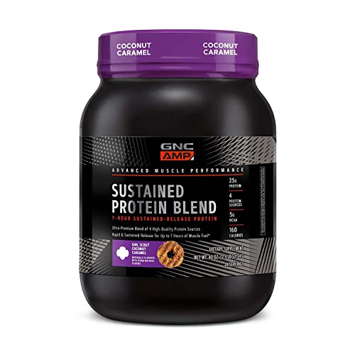 GNC AMP Sustained Protein Blend | Targeted Muscle Building and Exercise Formula GNC buy supplements canada