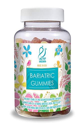 ACTIF Organic Bariatric Gummies with 25+ Organic Vitamins and Minerals for Bariatric Surgery Gastric Bypass Surgery, Advanced Formula - 90 Count ACTIF buy supplements canada