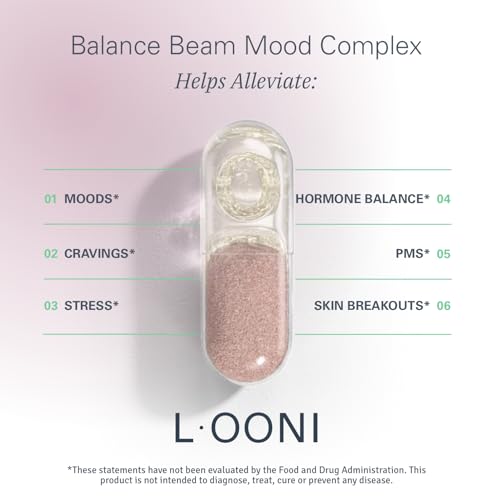 LOONI Balance Beam Mood Complex Supplement | PMS Relief with Ashwagandha, Vitamin B12 L·OONI buy supplements canada