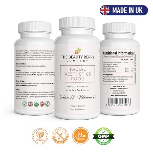 Vegan Collagen Skin Health Supplement for Women & Men, with Sea Buckthorn Berry, Bamboo Silica The Beauty Berry Company buy supplements canada