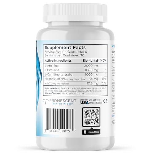 Promescent VitaFLUX Women's Nitric Oxide Booster Supplement, Boost Energy & Performance Promescent buy supplements canada