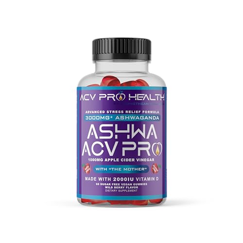 Ashwa ACV Pro Health - Sugar Free Apple Cider Vinegar Gummies, Ashwagandha Gummies Promethean Wellness buy supplements canada