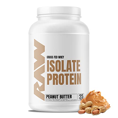 RAW Whey Isolate Protein Powder, Peanut Butter - 100% Grass-Fed Sports Nutrition Protein RAW buy supplements canada