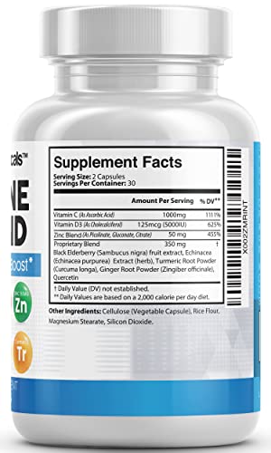 Immune Defense Support Supplement 8 in 1 w/Zinc 50mg Quercetin, VIT C Clean Nutraceuticals buy supplements canada