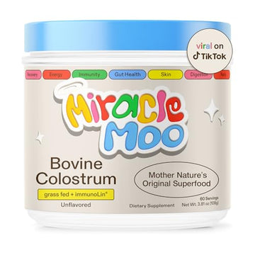 Colostrum Supplement for Gut Health, Hair Growth, Beauty and Immune Support Miracle Moo buy supplements canada