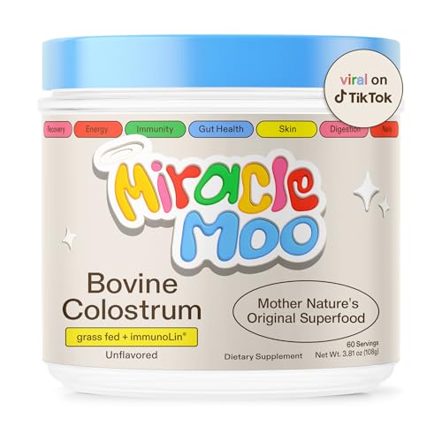 Colostrum Supplement for Gut Health, Hair Growth, Beauty and Immune Support Miracle Moo buy supplements canada