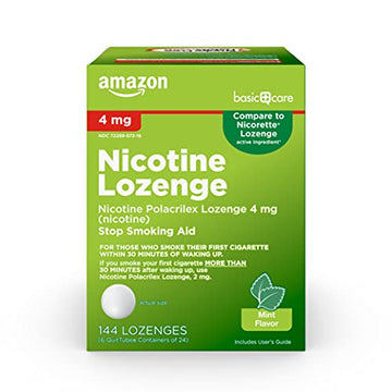 Amazon Basic Care Nicotine Polacrilex Lozenges, 4 mg, Mint Flavor Amazon Basic Care buy supplements canada