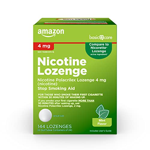 Amazon Basic Care Nicotine Polacrilex Lozenges, 4 mg, Mint Flavor Amazon Basic Care buy supplements canada