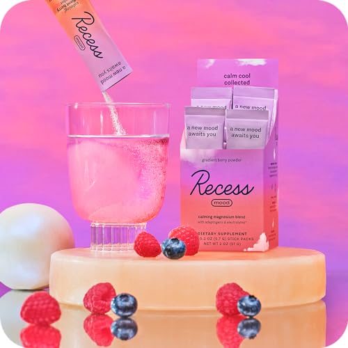 Recess Mood Powder, Calming Magnesium L-Threonate Blend with Passion Flower Drink Recess Inc. buy supplements canada