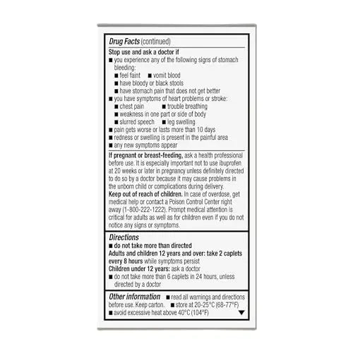 GoodSense Dual Action Acetaminophen and Ibuprofen (NSAID) Tablets, 250 mg/125 mg, Back Pain, 72 Count GoodSense buy supplements canada