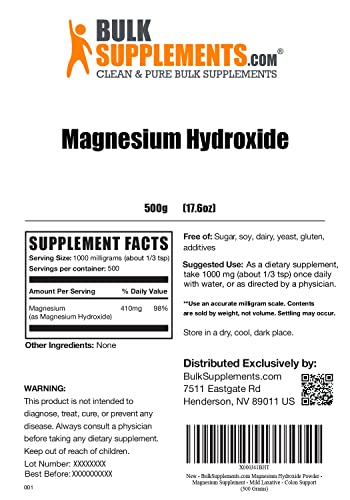 BulkSupplements.com Magnesium Hydroxide Powder - Magnesium Supplement BULKSUPPLEMENTS.COM buy supplements canada