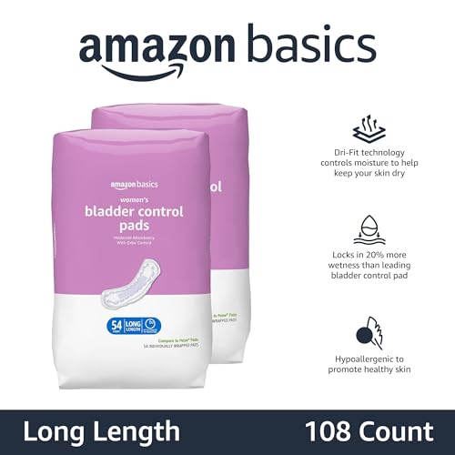 Amazon Basics Incontinence, Bladder Control Pads for Women, Moderate Amazon Basics buy supplements canada