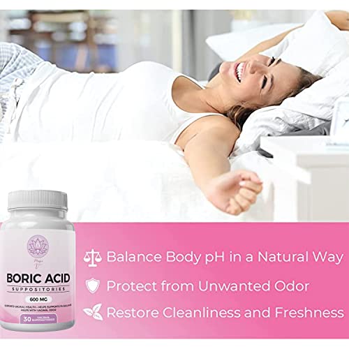Magic V Steam Boric Acid Suppositories 600 MG 30 Count Optimal PH Support Made in The USA Magic V Steam buy supplements canada