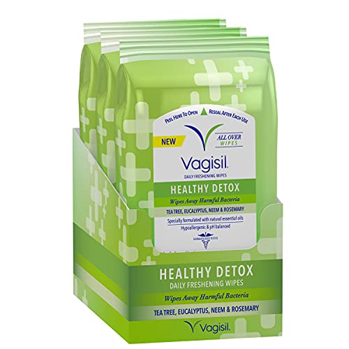 Vagisil Wipes for All Over Cleaning, Health Detox, Formulated with Essential Oils, 20 Wipes Vagisil buy supplements canada