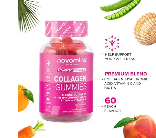 Novomins Collagen Gummies - Marine Collagen Gummies - Superior Type 1 Hydrolysed Collagen novomins buy supplements canada