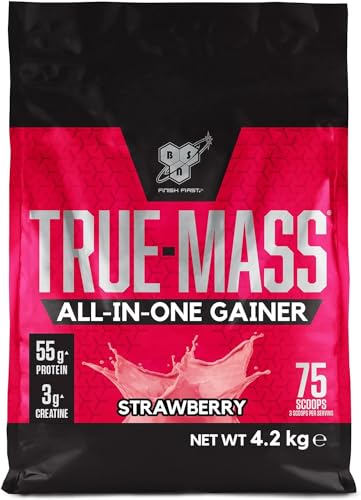 BSN True Mass All-In-One Gainer Protein and Carbohydrate Powder with Creatine BSN buy supplements canada