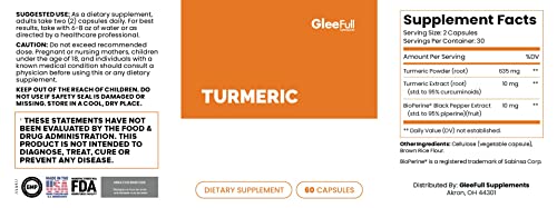 GleeFull Supplements Complete Turmeric | Use to Help with Joints & Inflammation | Supports GLEEFULL SUPPS buy supplements canada
