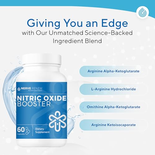 NERVE RENEW Nitric Oxide Booster - Nitric Oxide Supplement with L Arginine Hydrochloride NERVE RENEW buy supplements canada