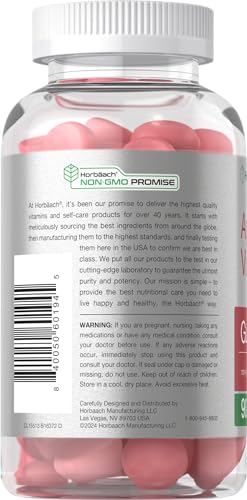Horbaach Vegan Apple Cider Vinegar Gummies | 90 Count | ACV Supplement | Natural Horbäach buy supplements canada